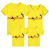 Family Matching Clothing Top Parent-kids Rainbow Magical Angel Family T-shirts