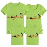 Family Matching Clothing Top Parent-kids Rainbow Magical Angel Family T-shirts
