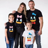 Family Matching Clothing Top Parent-kids Cartoon Duck 2023 Family T-shirts