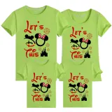 Family Matching Clothing Top Parent-kids Let's Do This Family T-shirts