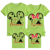 Family Matching Clothing Top Parent-kids Cartoon Mice Forever Family T-shirts