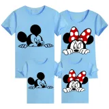 Family Matching Clothing Top Parent-kids Cartoon Mice Family T-shirts