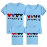 Family Matching Clothing Top Parent-kids Cartoon Mice Friends Family T-shirts