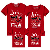 Family Matching Clothing Top Parent-kids Let's Do This Family T-shirts