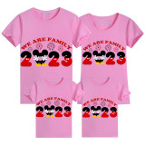 Family Matching Clothing Top Parent-kids Cartoon Mice We Are Family 2023 Family T-shirts