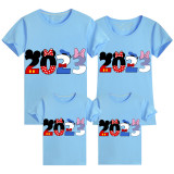 Family Matching Clothing Top Parent-kids Cartoon Mice 2023 Family T-shirts