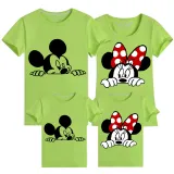 Family Matching Clothing Top Parent-kids Cartoon Mice Family T-shirts