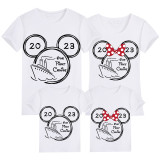 Family Matching Clothing Top Parent-kids Cartoon Mice Our First Cruise 2023 Family T-shirts