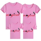 Family Matching Clothing Top Parent-kids Rainbow Magical Angel Family T-shirts
