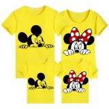 Family Matching Clothing Top Parent-kids Cartoon Mice Family T-shirts
