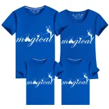 Family Matching Clothing Top Parent-kids Rainbow Magical Angel Family T-shirts