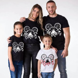 Family Matching Clothing Top Parent-kids Cartoon Mice Love Heart Family T-shirts