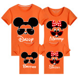 Family Matching Clothing Top Parent-kids Cartoon Mice Family T-shirts