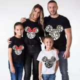 Family Matching Clothing Top Parent-kids Cartoon Mice Print Family T-shirts