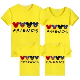 Family Matching Clothing Top Parent-kids Cartoon Mice Friends Family T-shirts