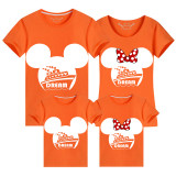 Family Matching Clothing Top Parent-kids Cartoon Mice Dream Cruise Family T-shirts