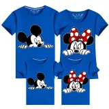 Family Matching Clothing Top Parent-kids Cartoon Mice Family T-shirts