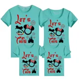 Family Matching Clothing Top Parent-kids Let's Do This Family T-shirts