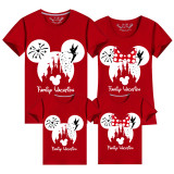 Family Matching Clothing Top Parent-kids Cartoon Mice Family Vacation Fairy Family T-shirts