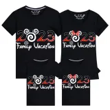 Family Matching Clothing Top Parent-kids Cartoon Mice 2023 Family Vacation Family T-shirts