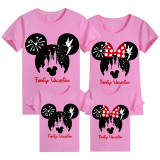 Family Matching Clothing Top Parent-kids Cartoon Mice Family Vacation Fairy Family T-shirts