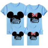 Family Matching Clothing Top Parent-kids Cartoon Mice Magic Cruise Family T-shirts