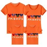 Family Matching Clothing Top Parent-kids Cartoon Mice Friends Family T-shirts
