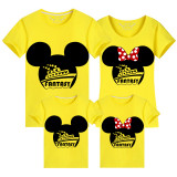 Family Matching Clothing Top Parent-kids Cartoon Mice Fantasy Cruise Family T-shirts