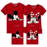 Family Matching Clothing Top Parent-kids Cartoon Mice Family T-shirts