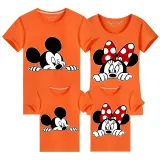 Family Matching Clothing Top Parent-kids Cartoon Mice Family T-shirts