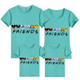 Family Matching Clothing Top Parent-kids Cartoon Mice&Dogs Friends Family T-shirts