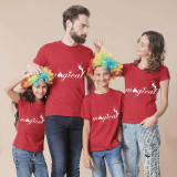 Family Matching Clothing Top Parent-kids Rainbow Magical Angel Family T-shirts