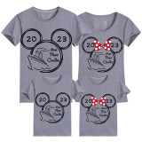 Family Matching Clothing Top Parent-kids Cartoon Mice Our First Cruise 2023 Family T-shirts