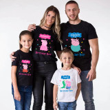 Family Matching Clothing Top Custom Name Birthday Party Celebration For Boys Cartoon Piggy Family T-shirts