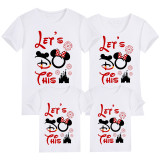 Family Matching Clothing Top Parent-kids Let's Do This Family T-shirts