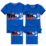 Family Matching Clothing Top Parent-kids Cartoon Mice 2023 Family T-shirts