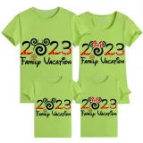 Family Matching Clothing Top Parent-kids Cartoon Mice 2023 Family Vacation Family T-shirts