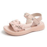 Kids Girl Soft Flat Non-slip Weaving Summer Sandals