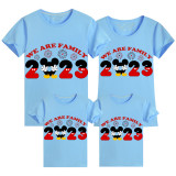 Family Matching Clothing Top Parent-kids Cartoon Mice We Are Family 2023 Family T-shirts