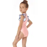 Matching Family Swimsuit Mom and Me Drawstring High Waist Halter Ruffles One Piece Swimwear