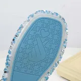 Girls Princess Glitter Sequins Crystal Gems Soft Soled Flat Dress Shoes
