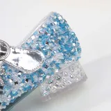 Girls Princess Glitter Sequins Crystal Gems Soft Soled Flat Dress Shoes
