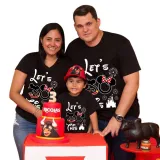 Family Matching Clothing Top Parent-kids Let's Do This Family T-shirts