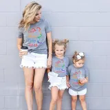Family Matching Clothing Top Parent-kids Our First Trip 2023 Family T-shirts