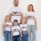 Family Matching Clothing Top Parent-kids Cartoon Mice 2023 Family Vacation Family T-shirts