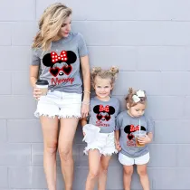 Family Matching Clothing Top Parent-kids Cartoon Mice Family T-shirts