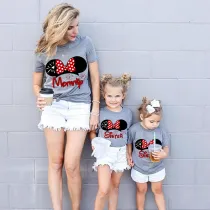 Family Matching Clothing Top Parent-kids Cartoon Mice Family T-shirts