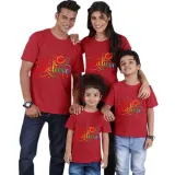 Family Matching Clothing Top Parent-kids Rainbow Believe Family T-shirts