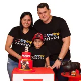 Family Matching Clothing Top Parent-kids Cartoon Mice&Dogs Friends Family T-shirts