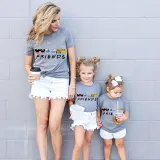 Family Matching Clothing Top Parent-kids Cartoon Mice&Dogs Friends Family T-shirts